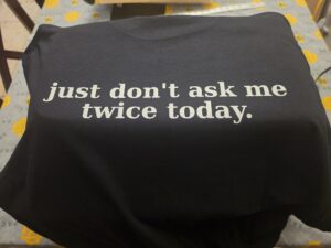 i'm okay T-shirt (Black)