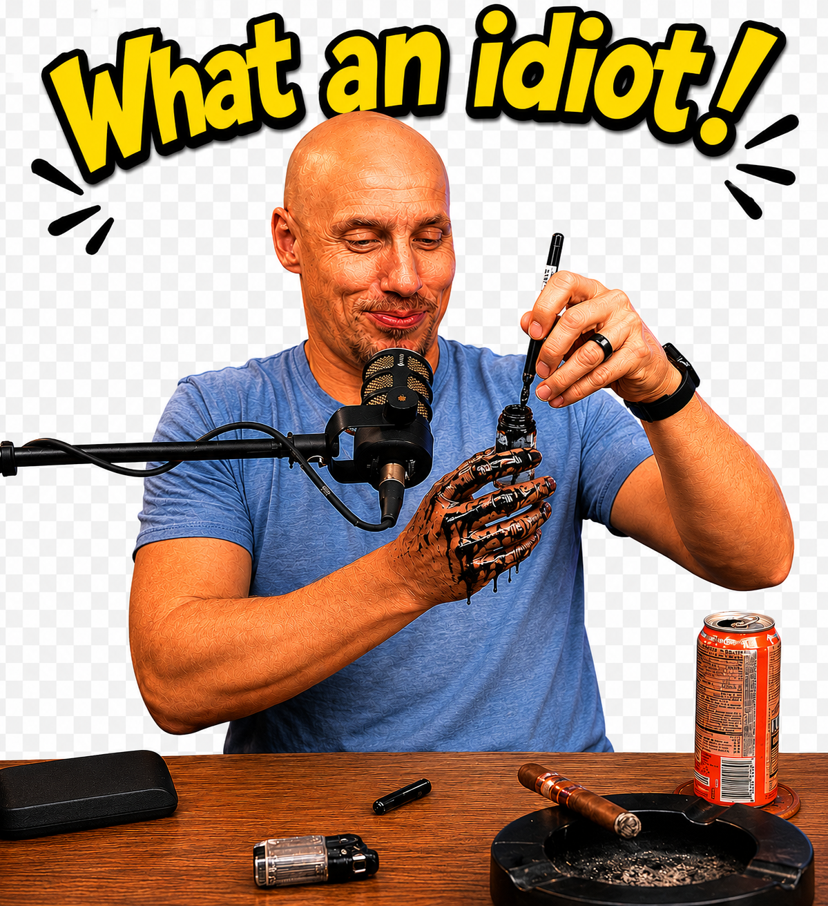 What an Idiot T-shirt (Gray)